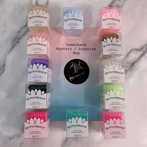 NEW Gummiband Hair Cords Mystery Surprise Bag (3 per bag) - Picture 1 of 1